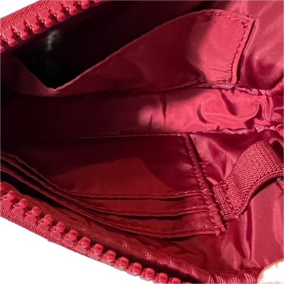 Sephora X Dagne Dover Crossbody Phone Bag Burgundy Red Neoprene - Picture 6 of 7